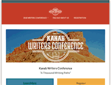 Tablet Screenshot of kanabwritersconference.com